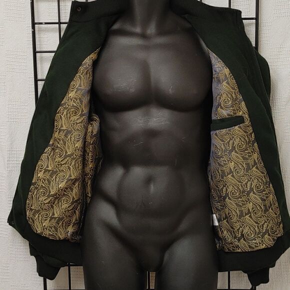 INSOMNIA BY MANZINI SOFT POLY WOOL BOMBER STYLE JACKET. - Picture 6 of 11